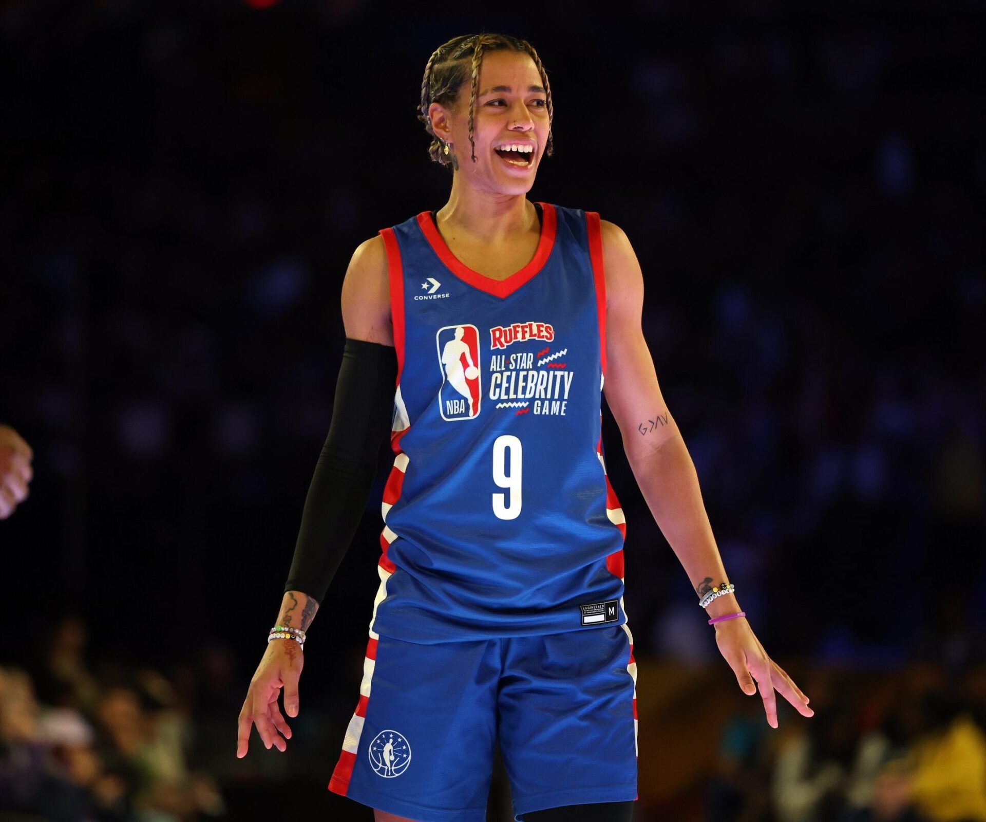 Natasha Cloud lives out 'dream' at Philadelphia 76ers Pride Night ...