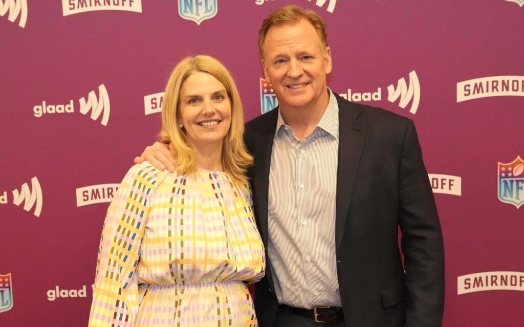 Sarah Kate Ellis and Roger Goodell