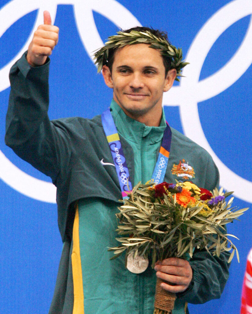 Silver medalist Matthew Helm at the 2004 Summer Olympics in Athens.