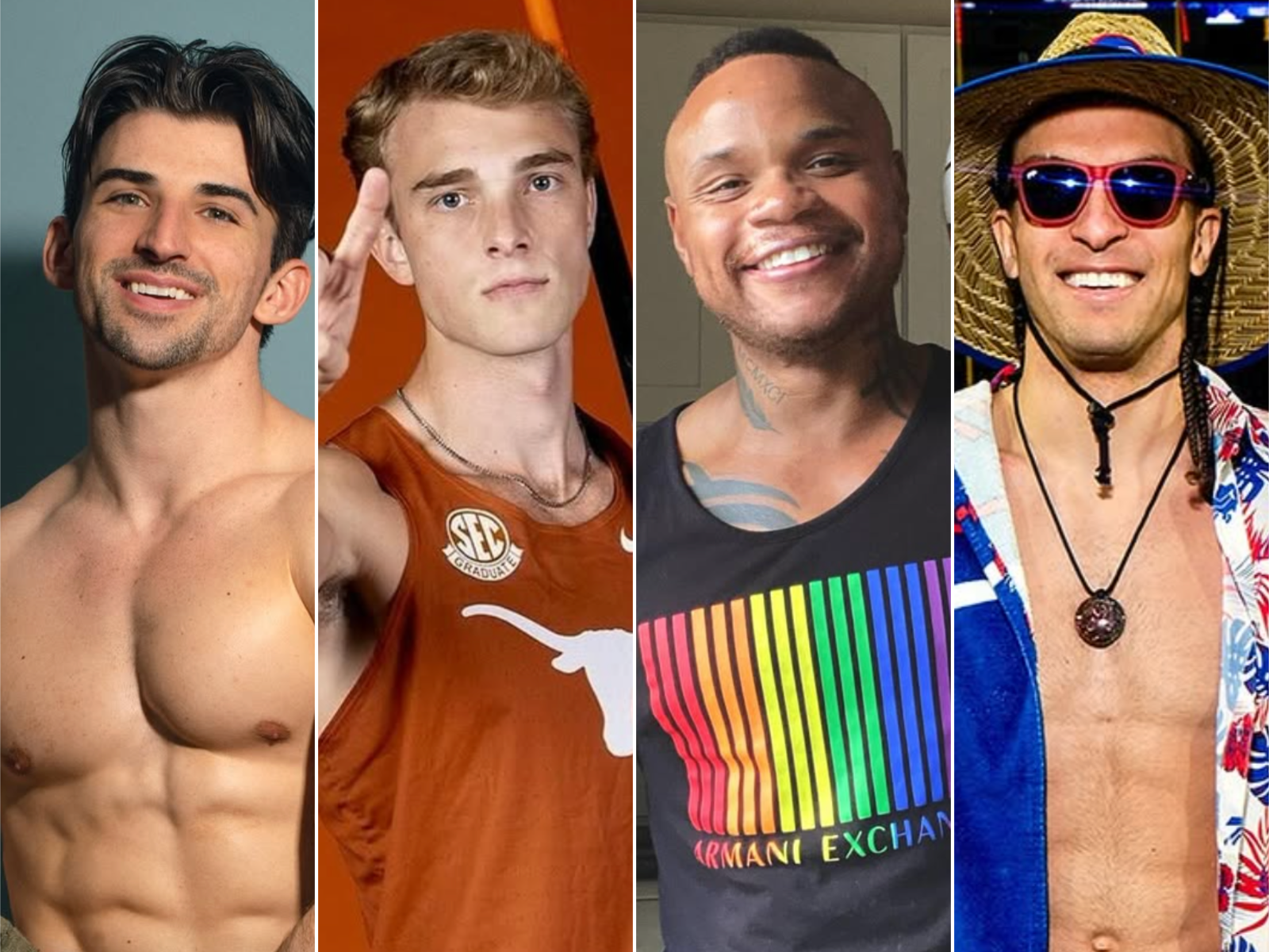 InstaJocks Cooper Wilson flexes, birthday boy Hunter Gallagher Outsports