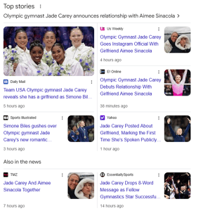 Olympic gymnast Jade Carey seems to have a girlfriend - Outsports